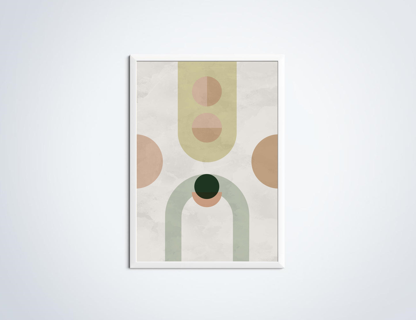 Abstracte Poster Circles Arches in Lijst
