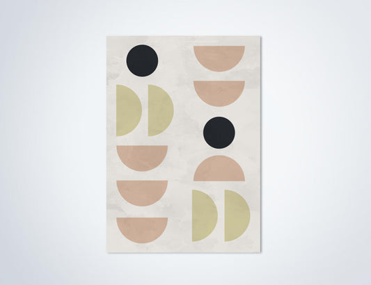Abstracte Poster Circkel Half Circles