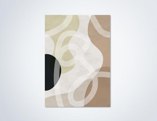 Abstracte Poster Pink Shapes