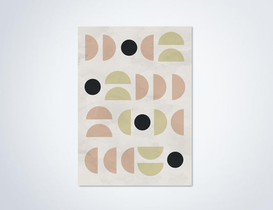 Abstracte Poster Loads Of Circles and Half Circles