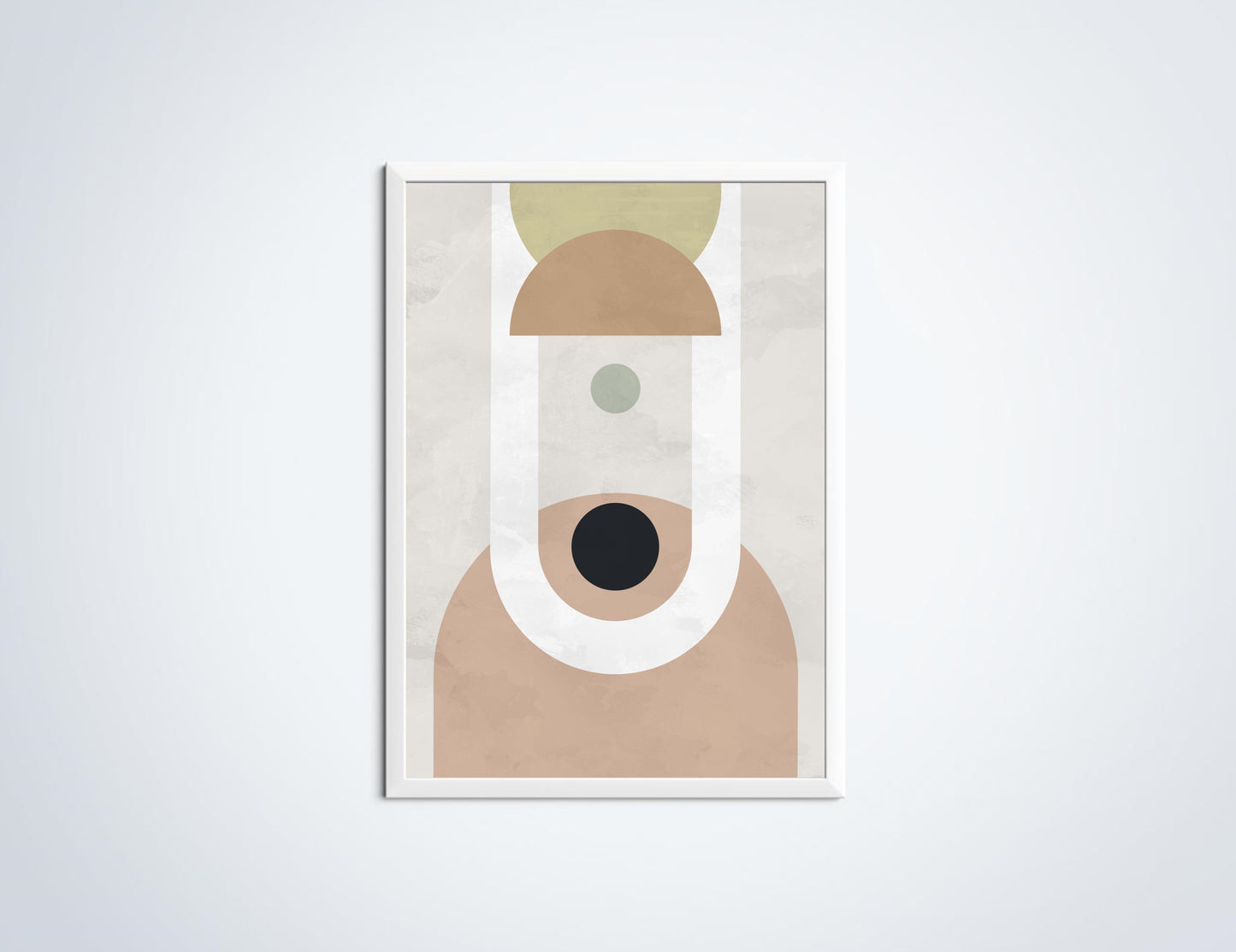 Abstracte kunst Poster 'Pastel Circles & Arches'