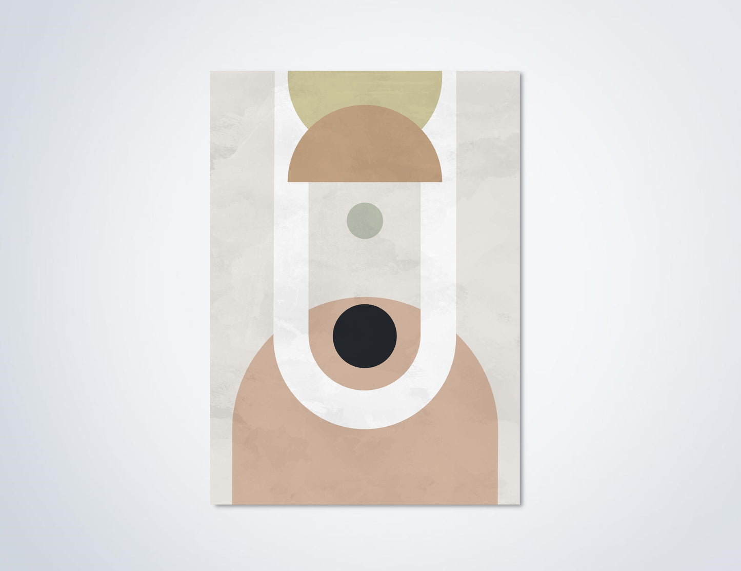 Abstracte kunst Poster 'Pastel Circles & Arches'