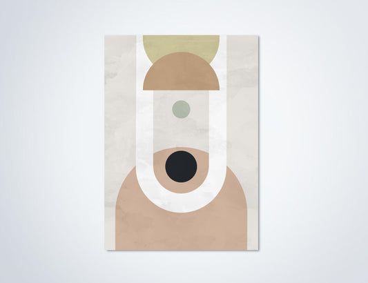 Abstracte kunst Poster 'Pastel Circles & Arches'