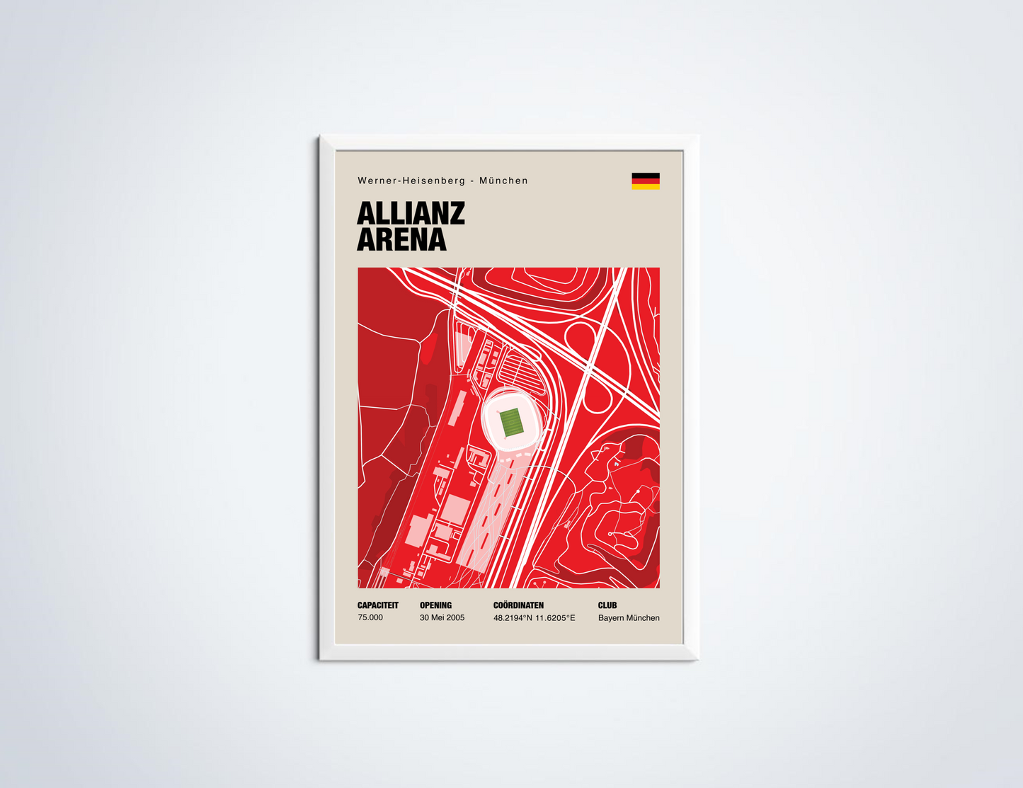 Poster Allianz Arena in lijst