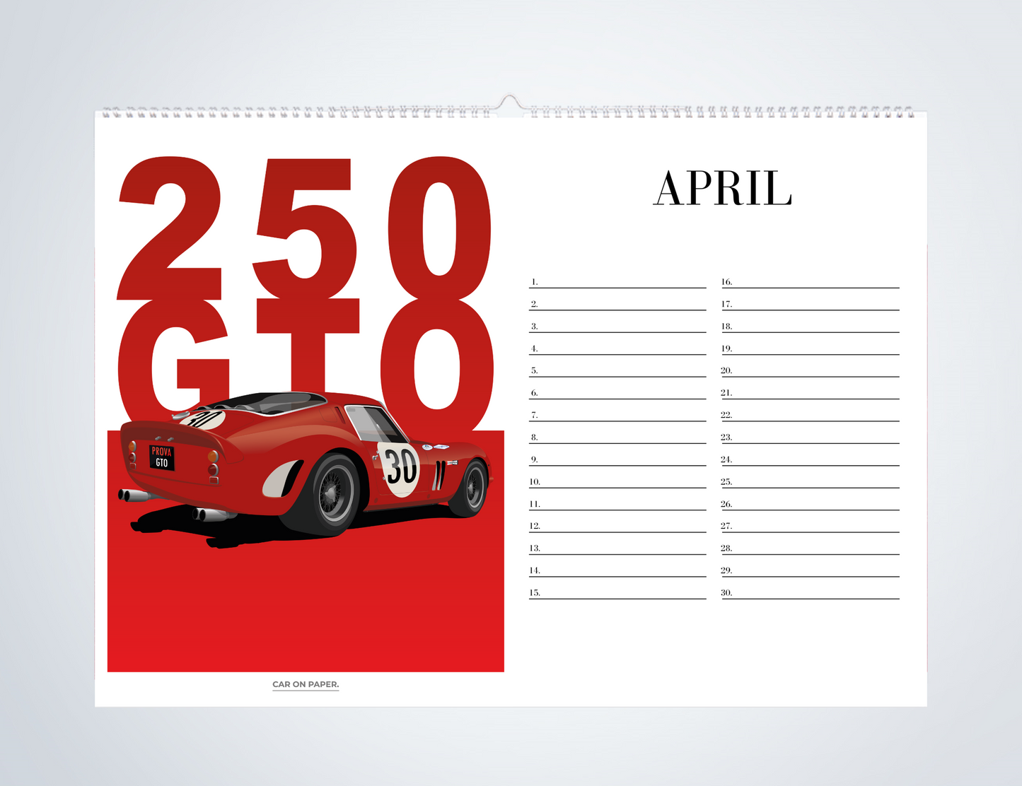 Verjaardagskalender Auto's April