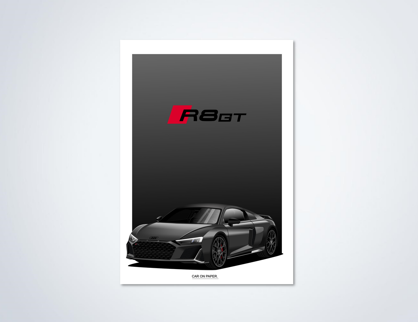 Audi R8 GT Poster Grijs