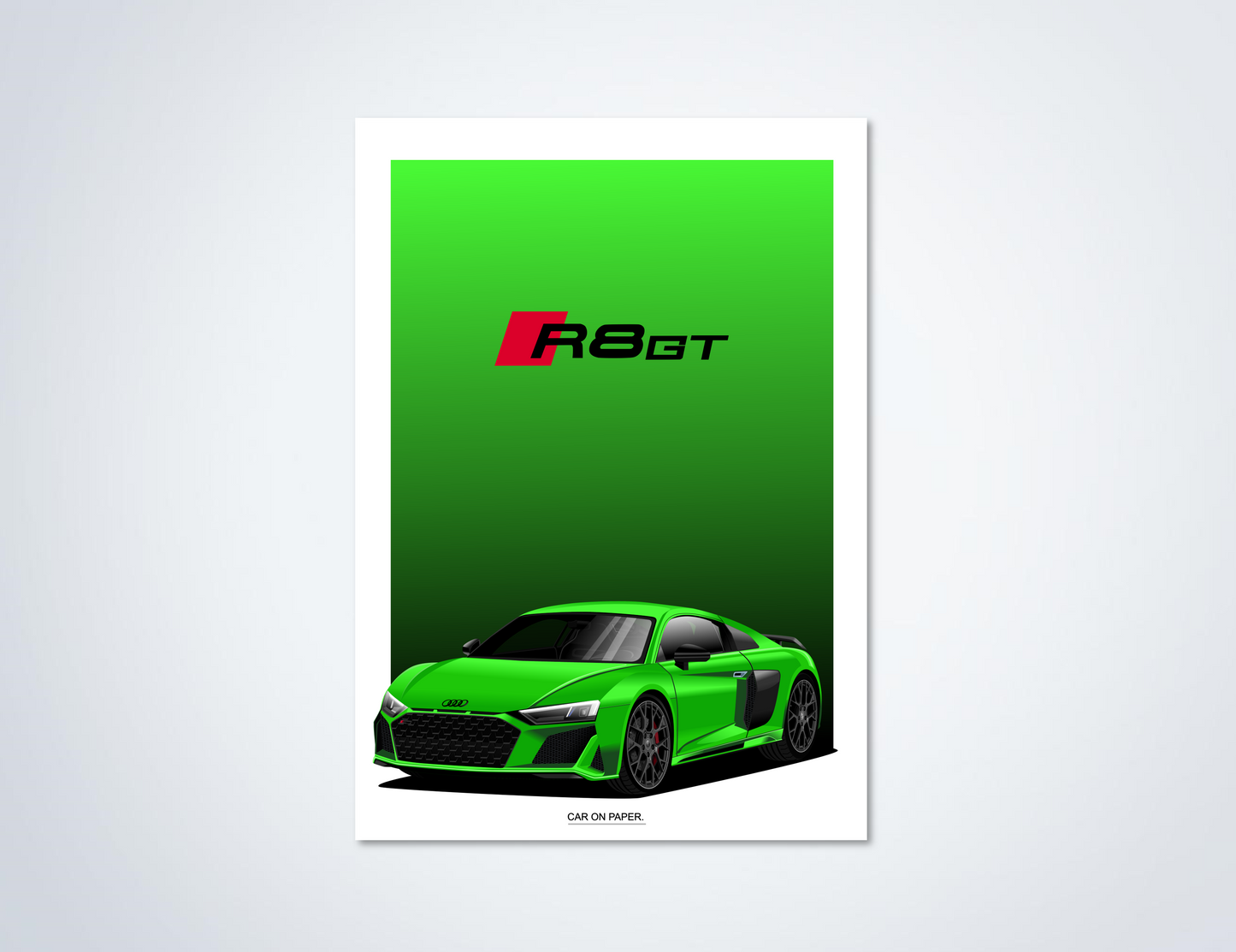 Audi R8 GT Poster Groen