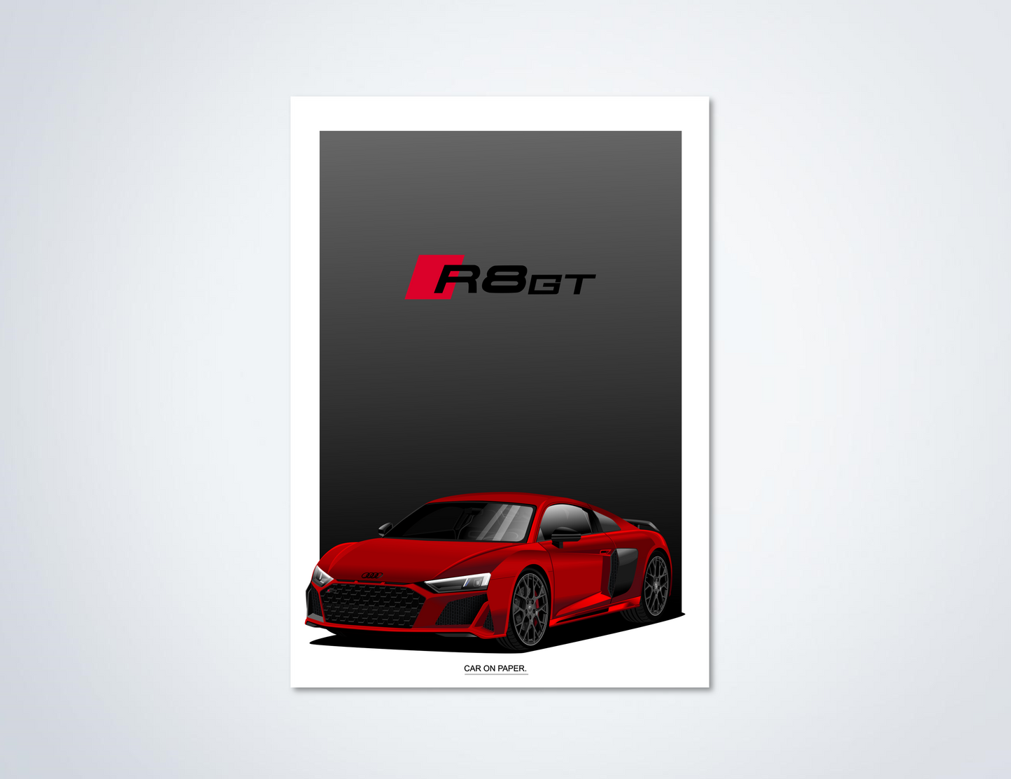 Audi R8 GT Poster Rood