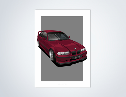 BMW E36 Poster