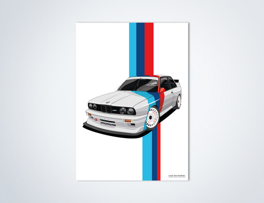BMW M3 E30 DTM Poster
