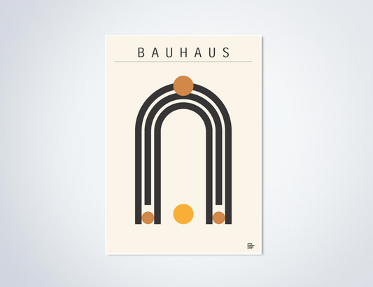 Bauhaus Arches Poster