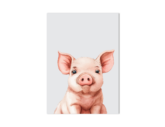 Biggetje dierenposter