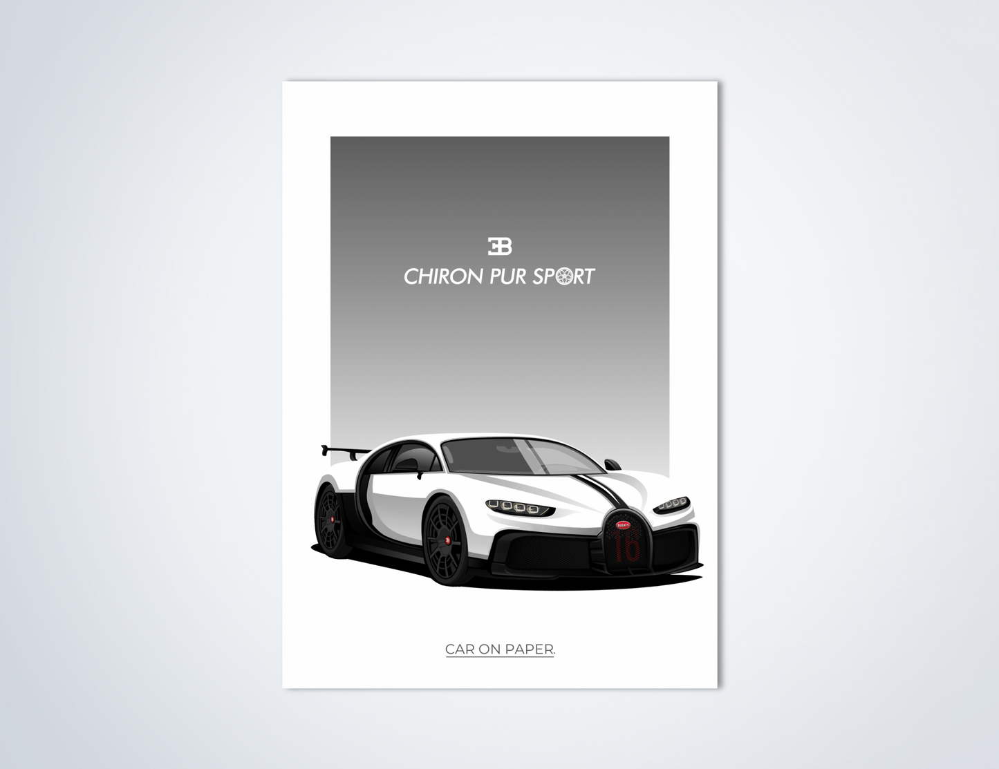 Bugatti Chiron Pur Sport Wit Poster