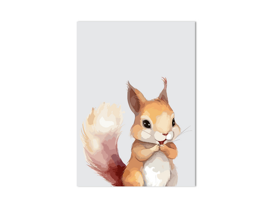 Eekhoorn dierenposter