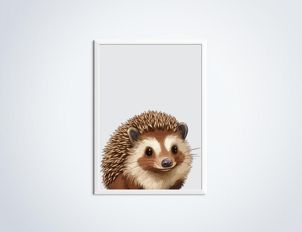 Egel dierenposter in lijst
