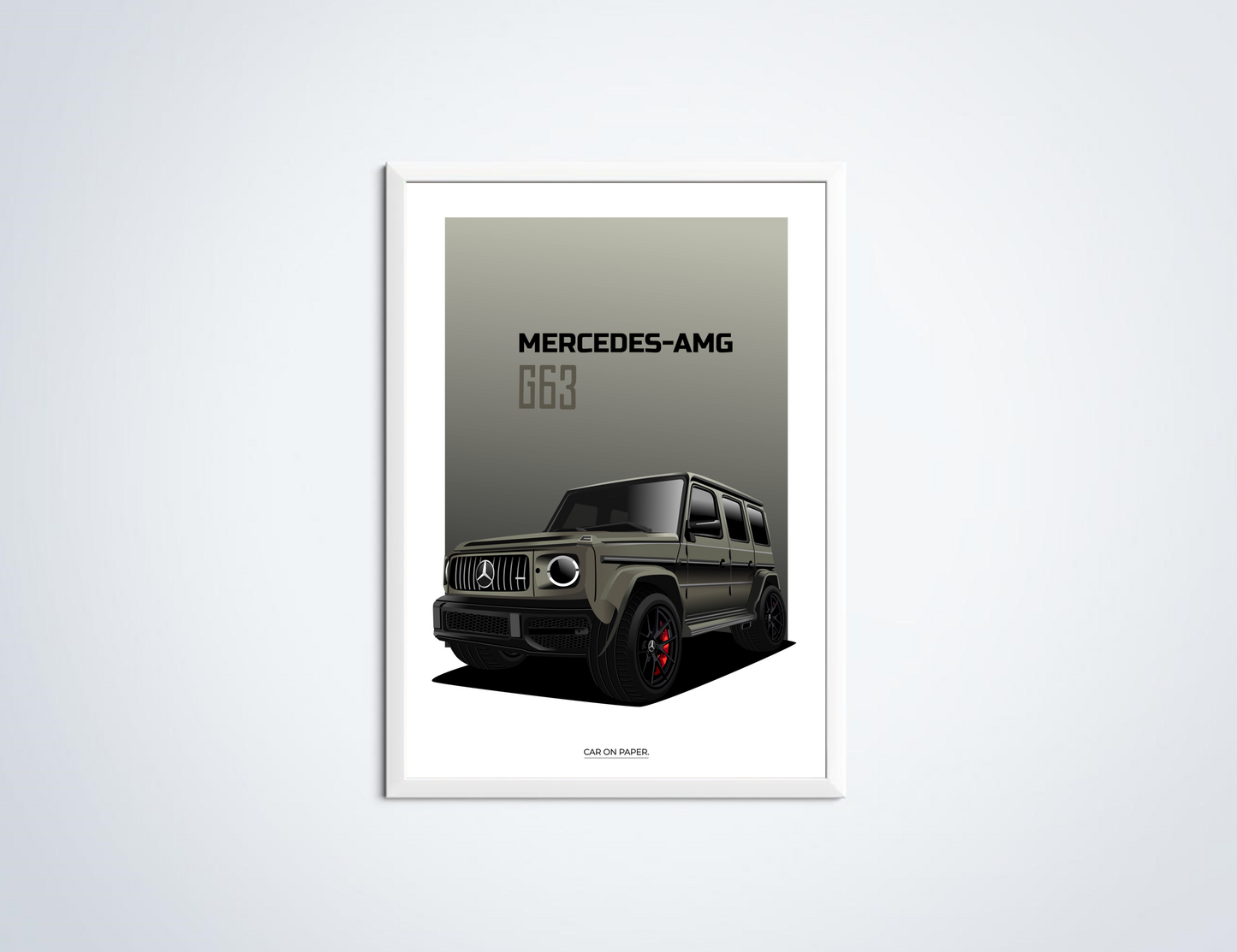 Mercedes AMG G63 Groen Poster in Lijst