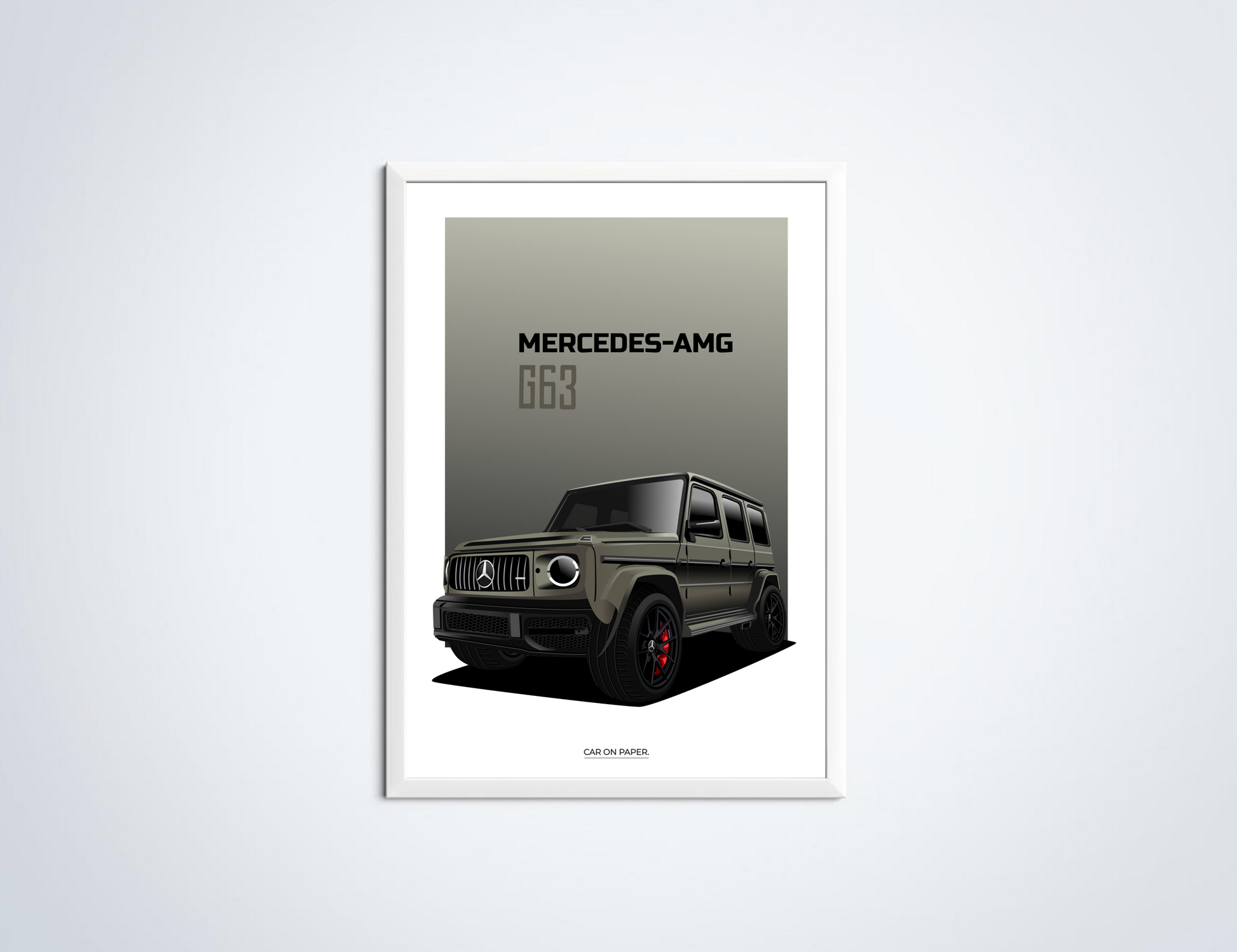 Mercedes AMG G63 Groen Poster in Lijst