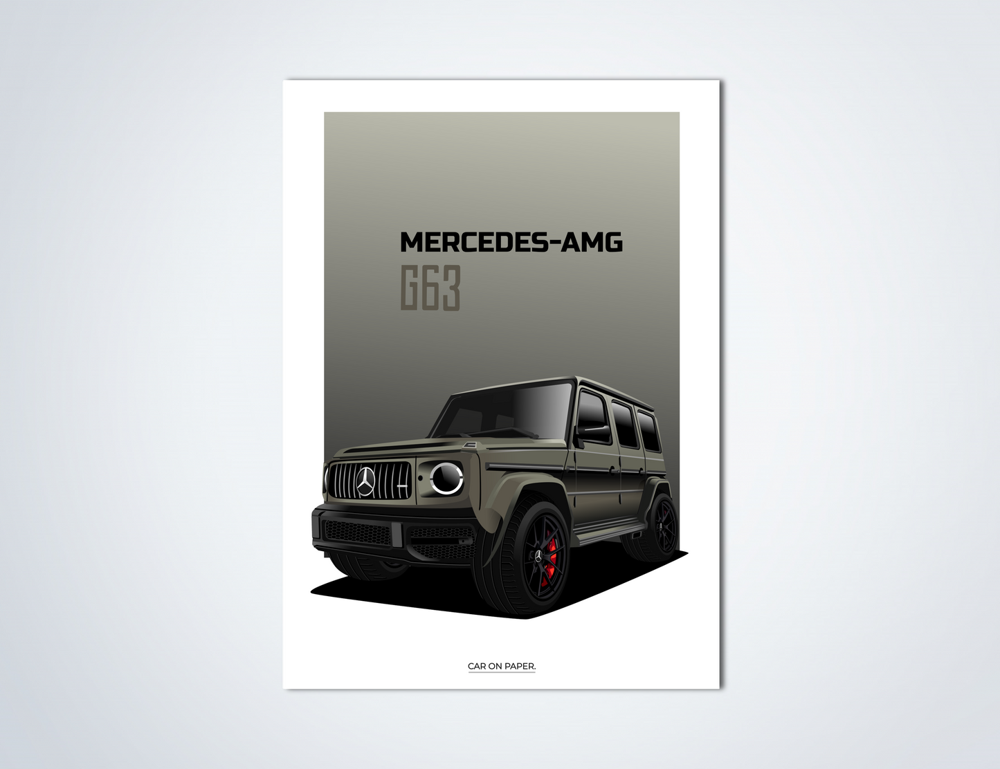 Mercedes AMG G63 Groen Poster