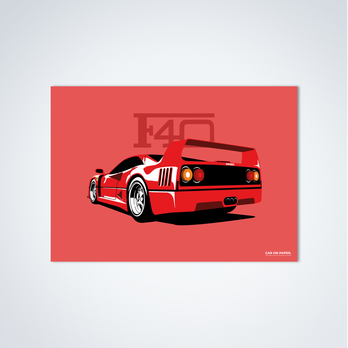 Ferrari F40 Poster