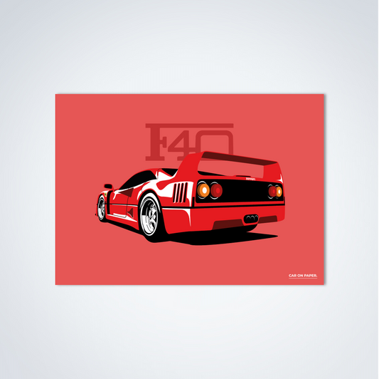 Ferrari F40 Poster