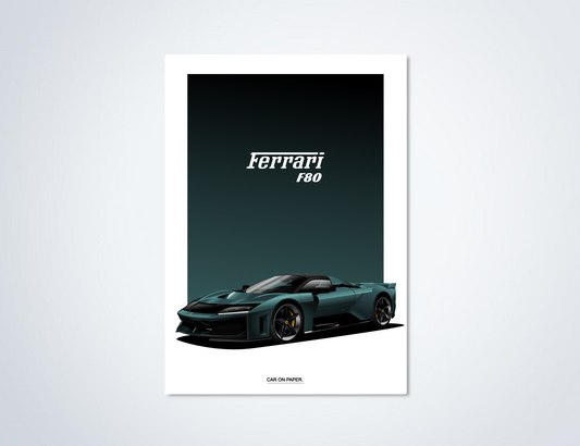 Ferrari F80 Poster