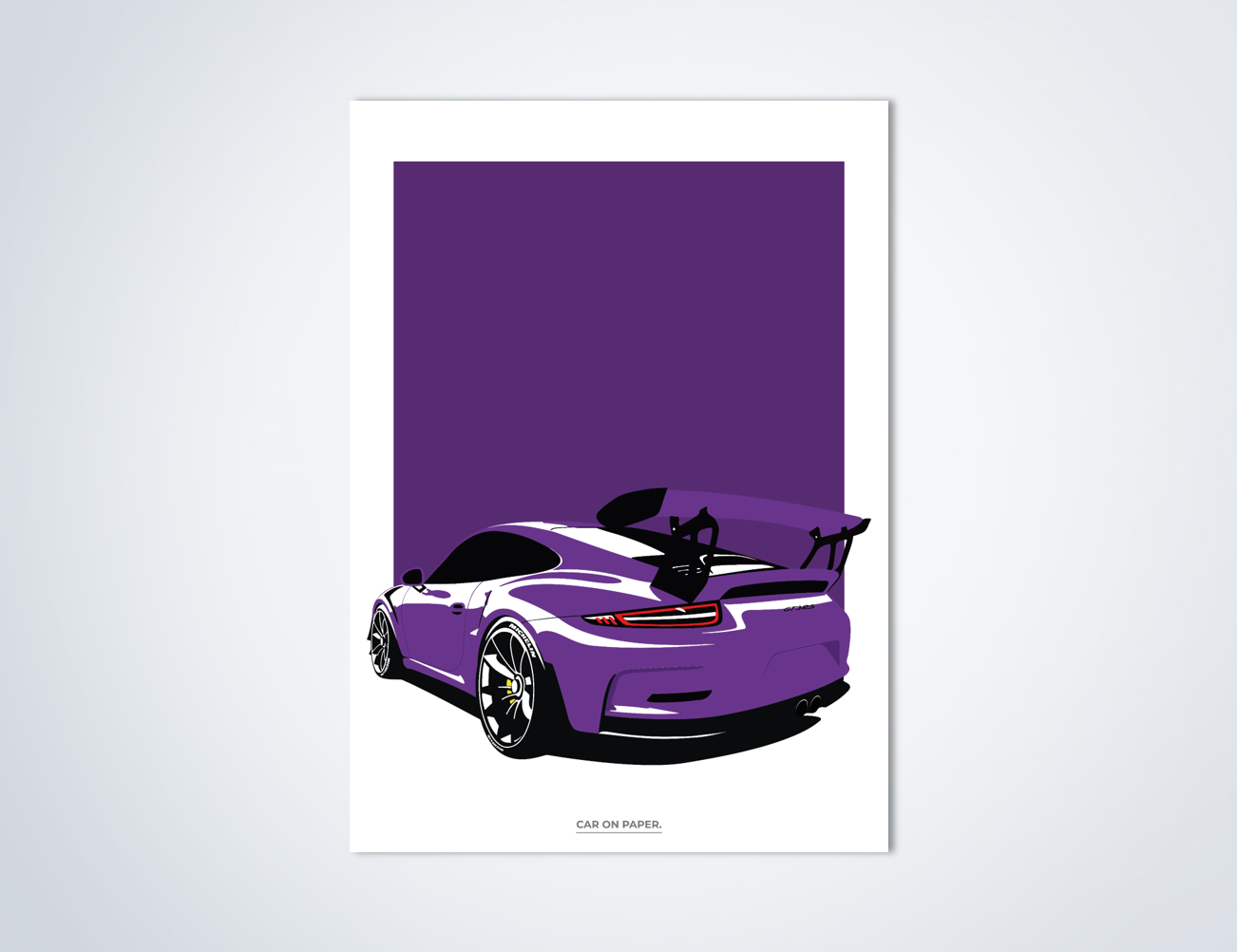 Porsche GT3 RS Paars Poster