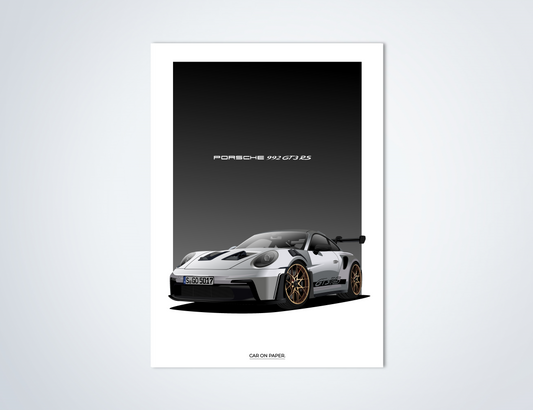 Porsche 911 GT3 RS Wit Poster