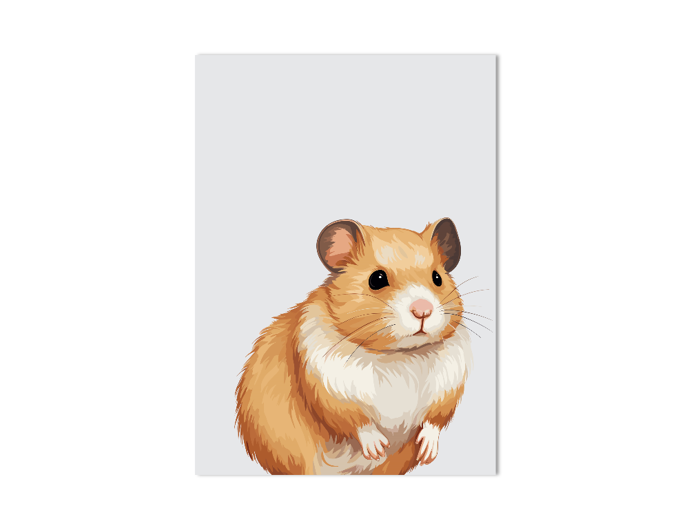 Dierenposter Hamster On Paper Posters