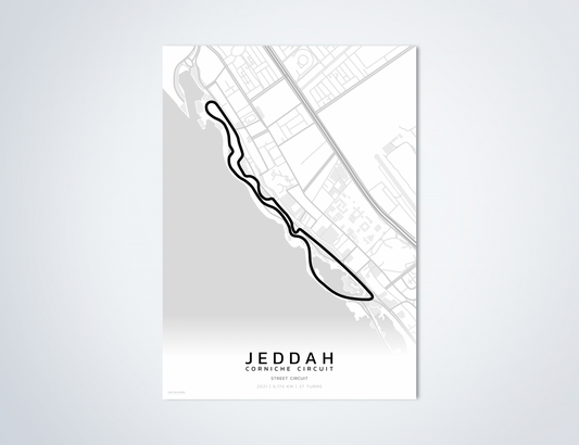 Jeddah Circuit Wit Poster