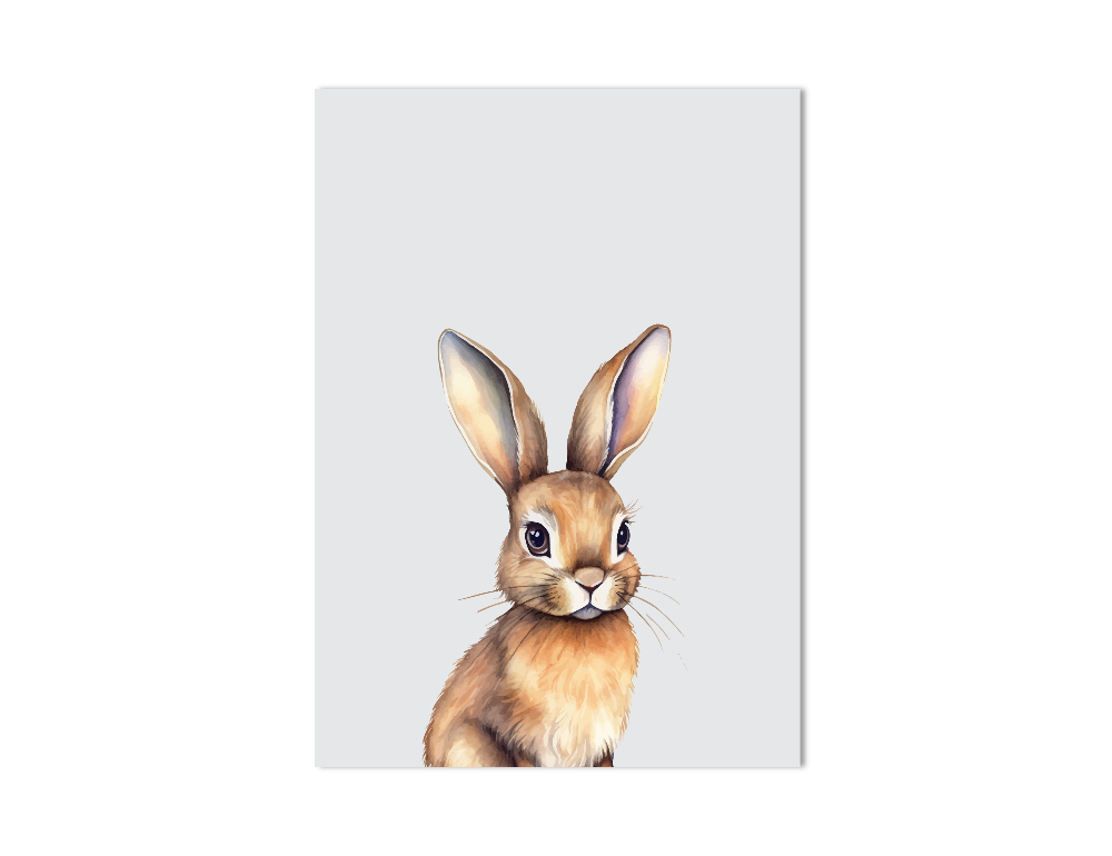 Konijn dierenposter