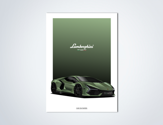 Lamborghini Revuelto Groen Poster