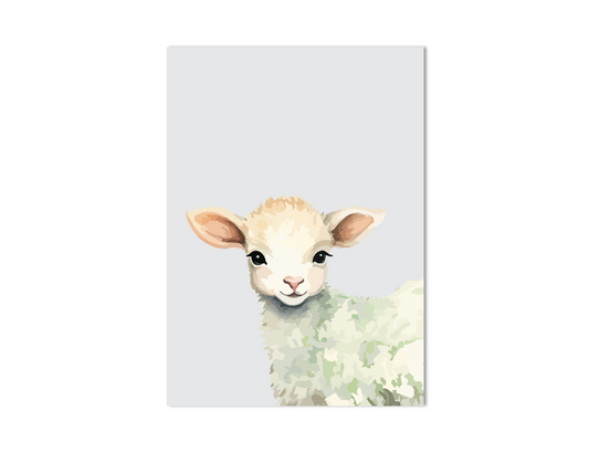 Lammetje dierenposter