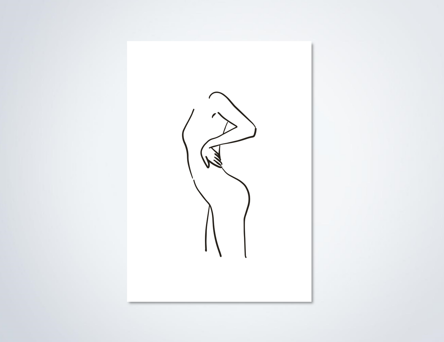 Line Art Body Poster