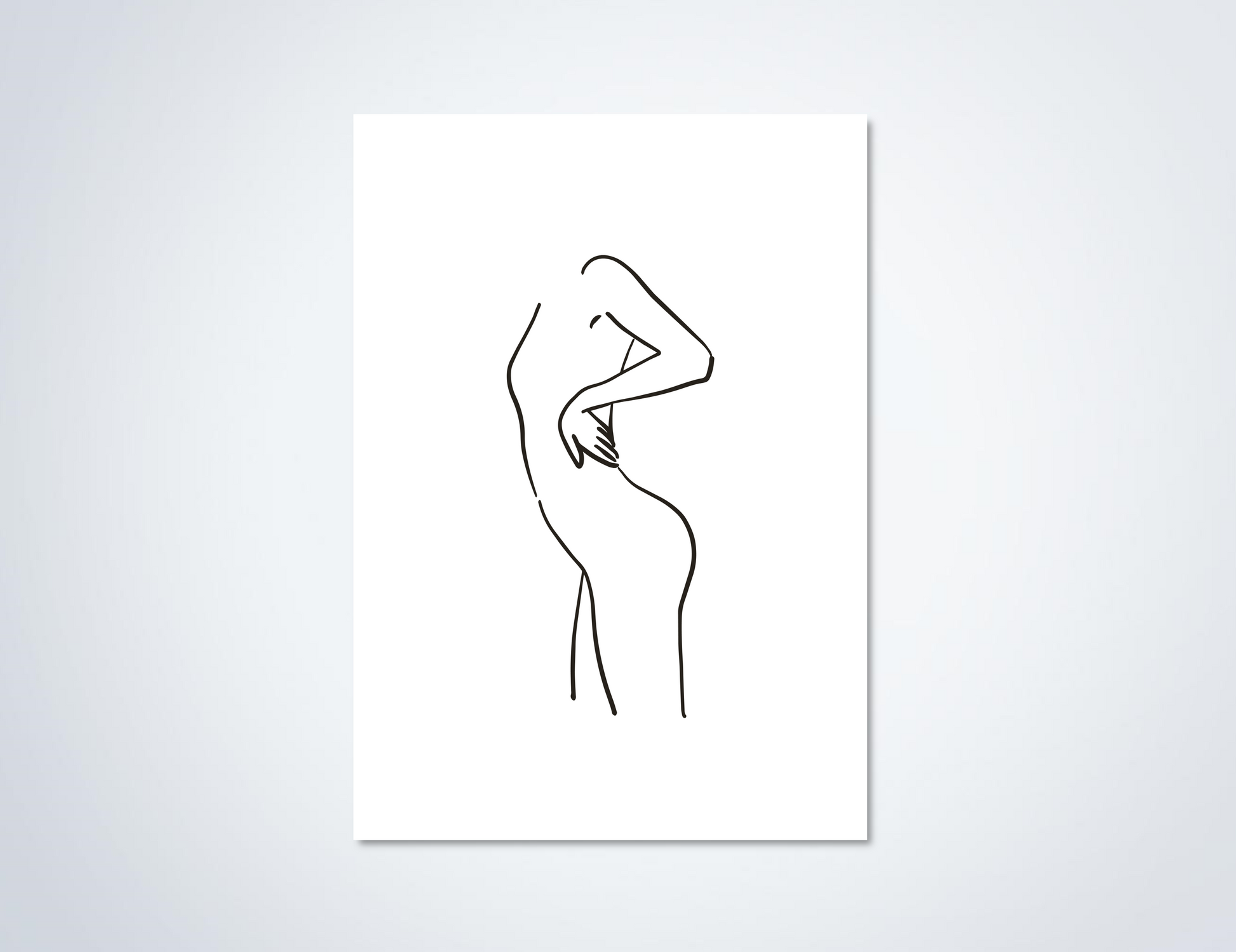 Line Art Body Poster
