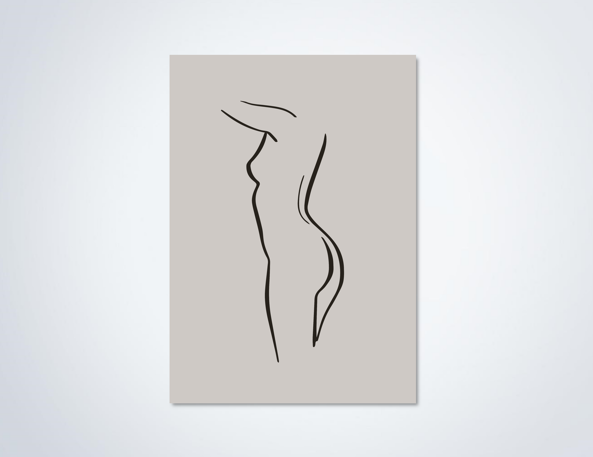 Line Art Bodyshape Poster