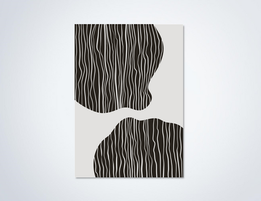 Line Art Clouds Poster