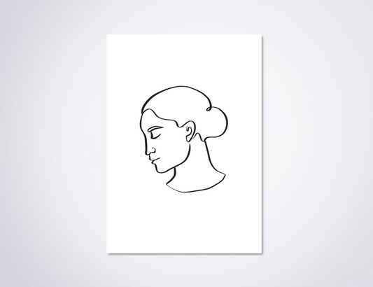 Line Art Poster Grace
