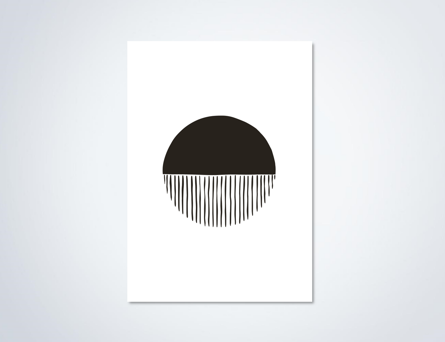 Line Art Sunrise Poster