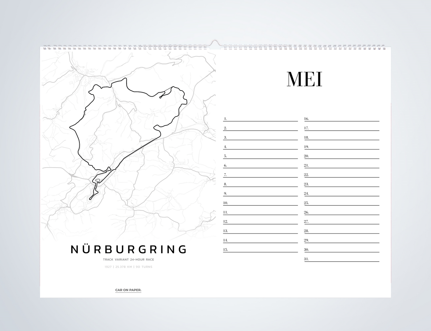 Verjaardagskalender Auto's Mei