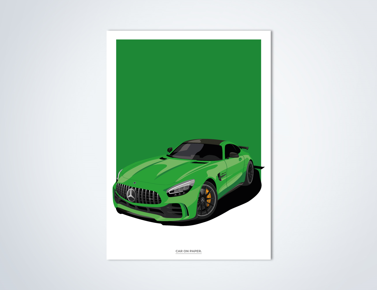Mercedes-AMG GT R Groen2 Poster