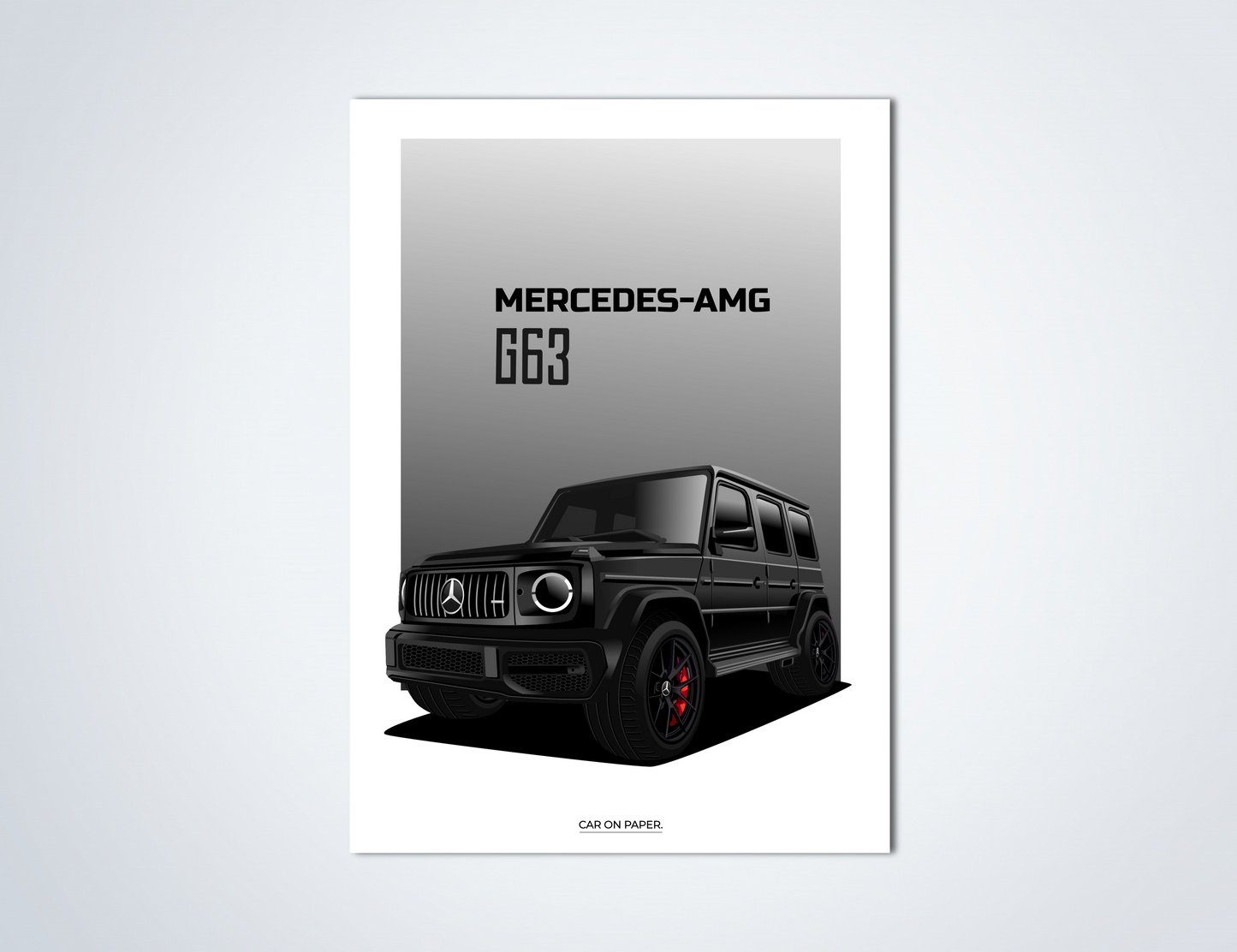 Mercedes AMG G63 Zwart Poster
