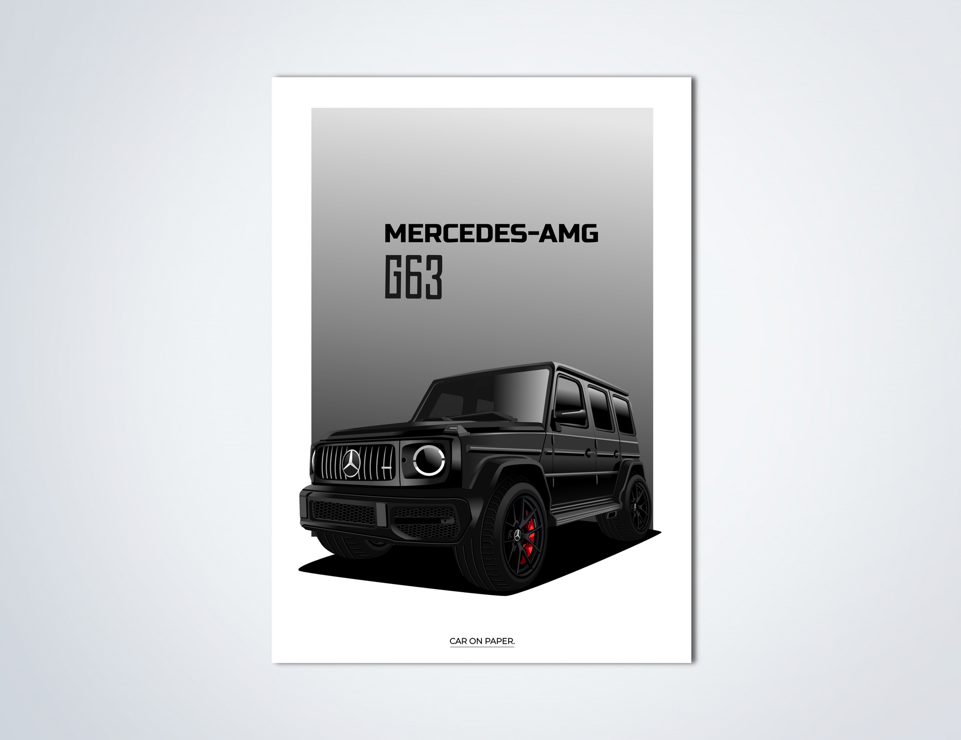 Mercedes AMG G63 Zwart Poster