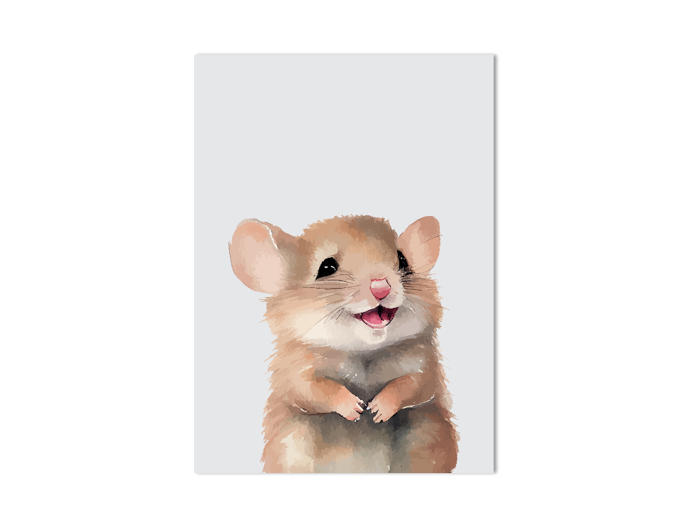 Muisje dierenposter