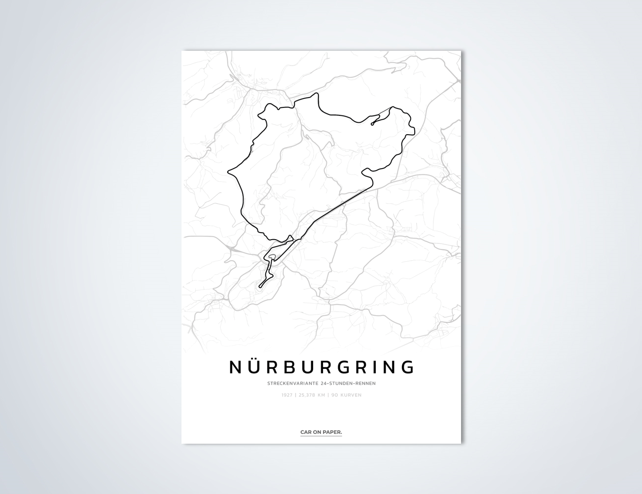 Nürburgring 24 Uurs Circuit Poster