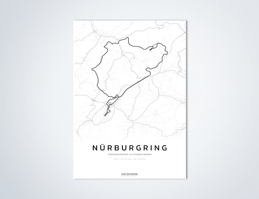 Nürburgring 24 Uurs Circuit Poster