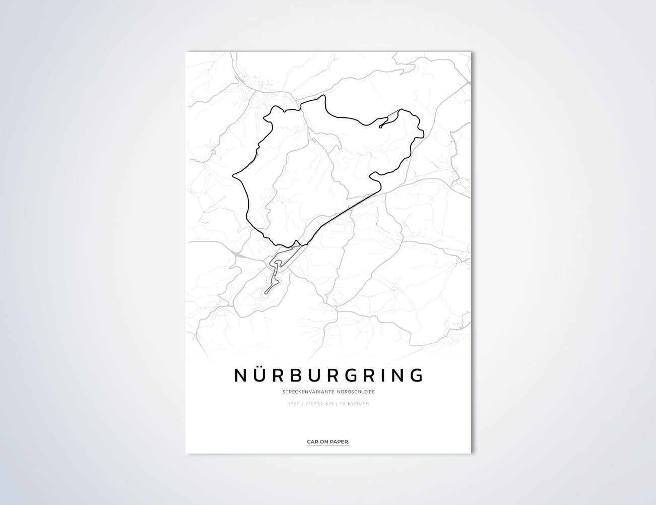 Nürburgring Nordschleife Circuit Poster