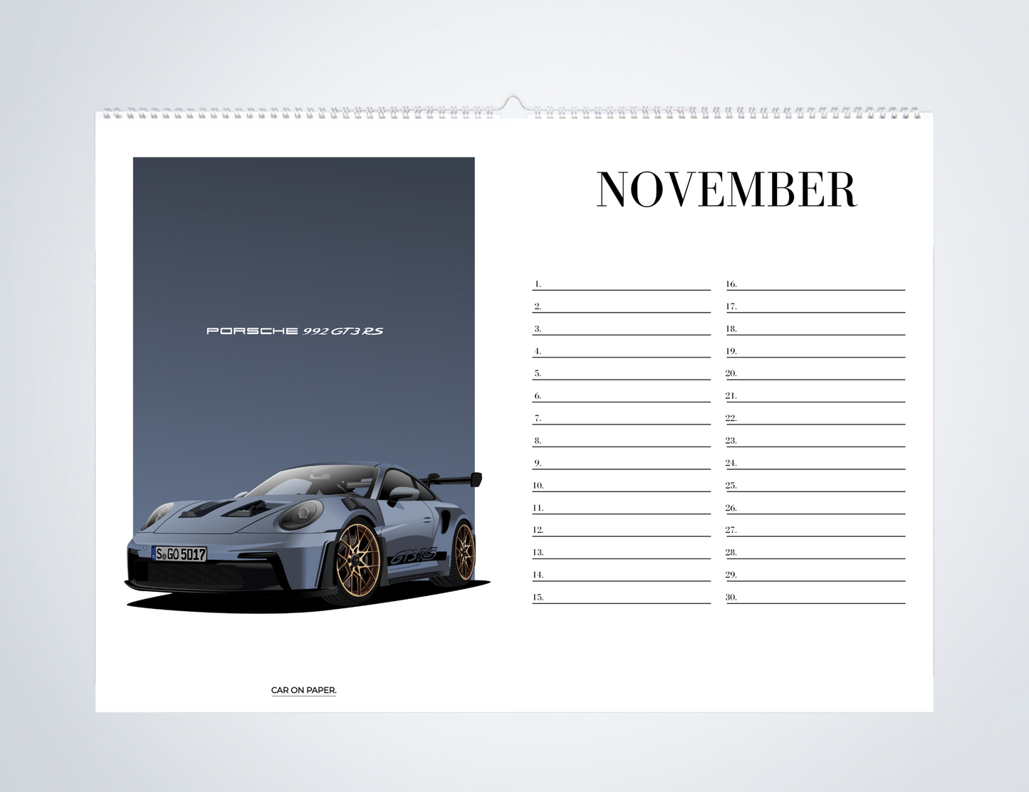 Verjaardagskalender Auto's November