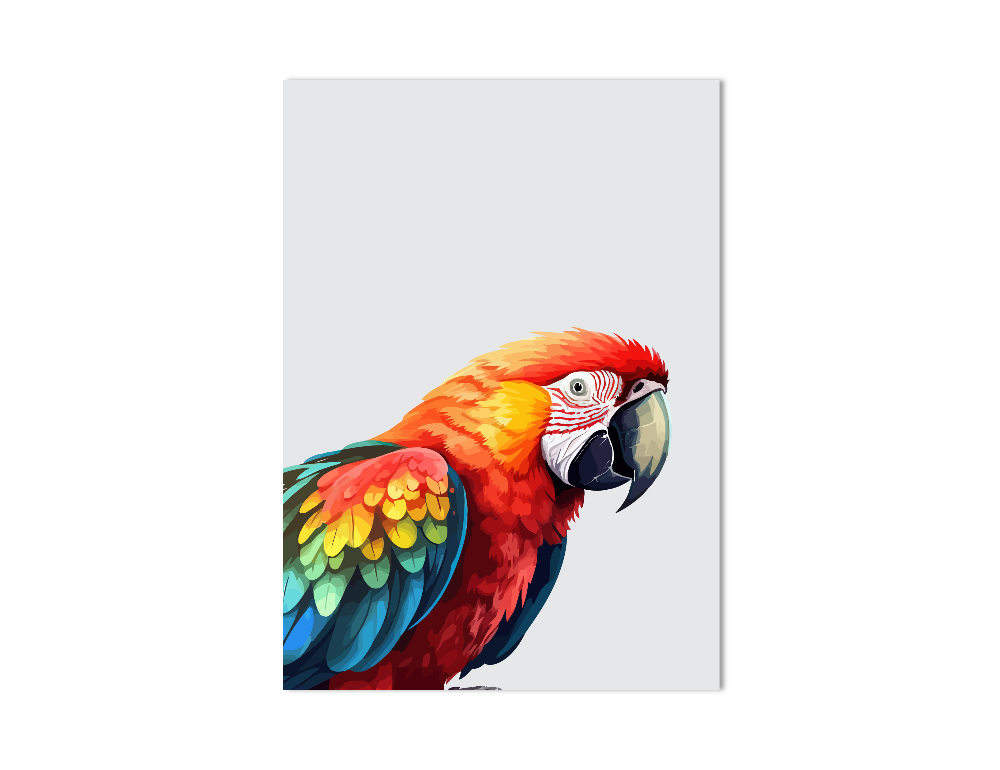 Papegaai dierenposter