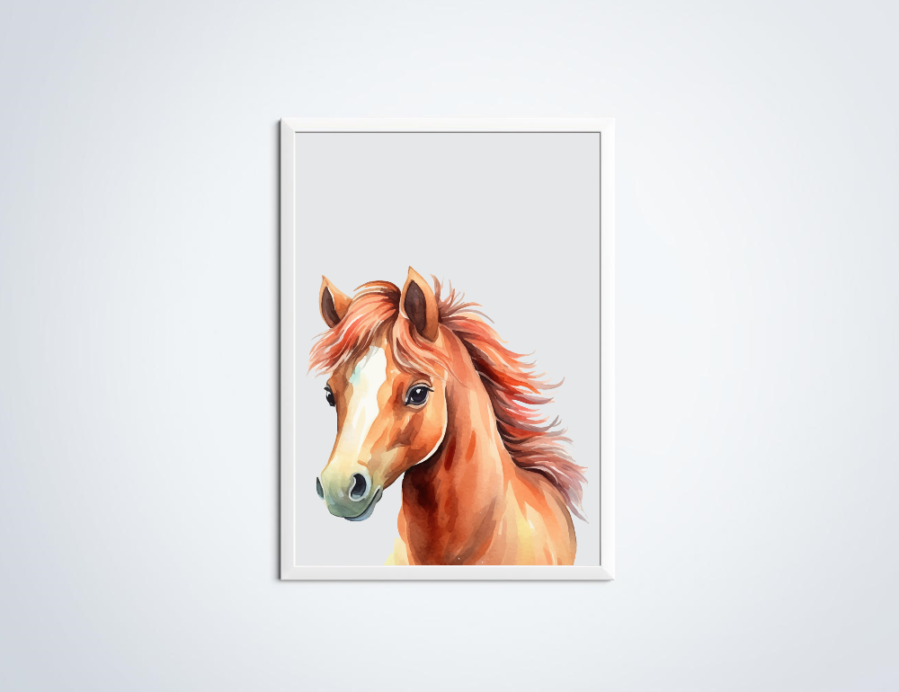 Pony dierenposter in lijst