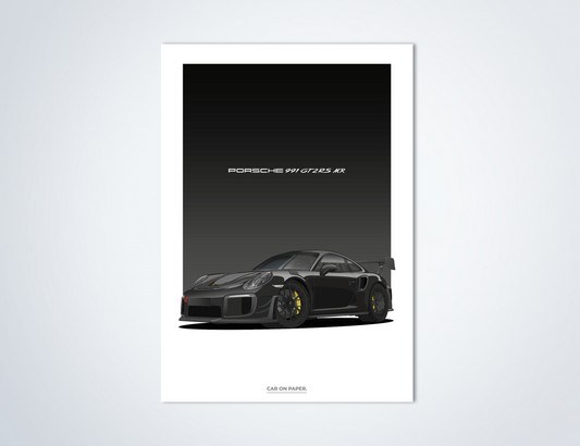 Porsche 991 GT2 RS MR Zwart Poster
